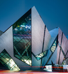 Modern glass building
